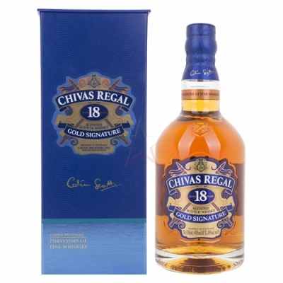 Abbildung von Chivas Regal 18 Years Old GOLD SIGNATURE Blended Scotch Whisky 40,00% 0,70 Liter