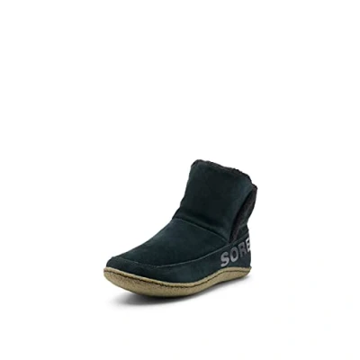 Abbildung von Sorel NAKISKA BOOTIE Hausschuhe Stiefel für Damen, Schwarz (Black x Sage), 39 EU