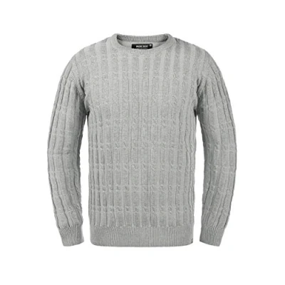 Abbildung von Indicode Jeans Idpauletta Strickpullover, Herren, Größe: XL, Grey mix