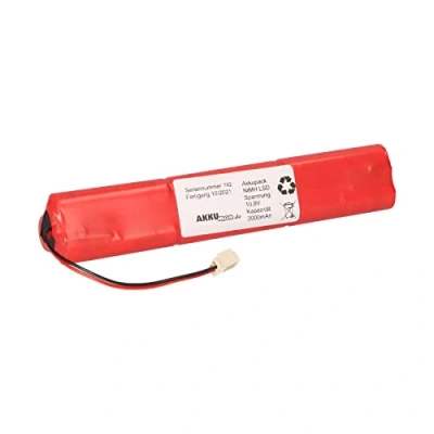 Abbildung von Ersatzakku kompatibel Velux Solarfenster Dachfenster &amp; Rollladen 10,8V 2000mAh Low self Discharge NiMH mit Kabel und Stecker