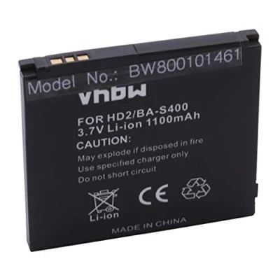 Abbildung von vhbw Akku Ersatz für HTC BB81100 Handy Smartphone Telefon PDA Notepad Tablet (1100mAh, 3,7V, Li Ion)
