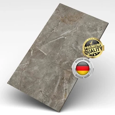 Abbildung von AS Country Stone Wandpaneele in Marmoroptik 60x120 cm PVC Wandverkleidung mit echtem Quarz und Steinmehl für Küche, Bad &amp; mehr Küchenrückwand Platte Wandpaneel Marble Skin