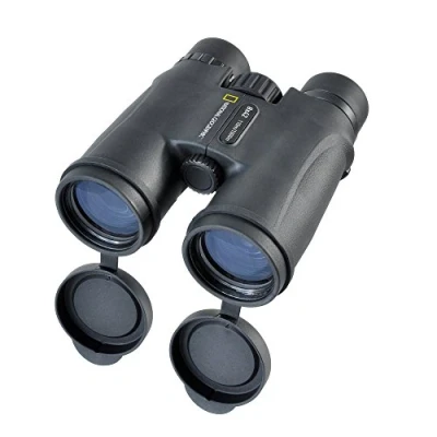 Abbildung von National Geographic 8x42 Fernglas mit Prismen aus BaK 4 Glas, Vollvergütung, gummiertem Fernglaskörper, faltbaren Augenmuscheln und Stativanschlussgewinde, schwarz