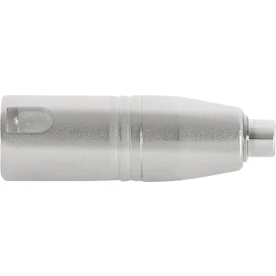 Abbildung von Pronomic AD CFXM Adapter Cinch/RCA female auf XLR male Fertig verdrahtet und einsatzbereit Robuste Verarbeitung Gehäuse aus Druckguss Metall