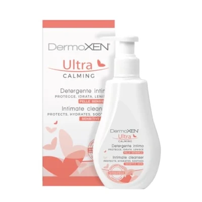 Abbildung von Dermoxen Ultracalming Intimreiniger für Frauen Feuchtigkeitsspendend, ideal im Falle von Diabetes. Nützlich bei Menopause Die Tägliche Intimpflege 125 ml