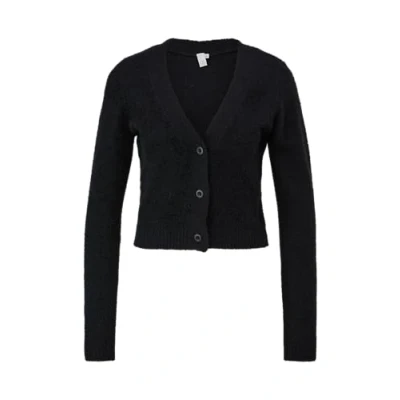 Abbildung von QS by s.Oliver MIT Babylock SAUM Strickjacke, Damen, Größe: Large, Schwarz
