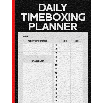 Abbildung von Daily Timeboxing Planner: Time Block Journal for Hourly Productivity, To Do List, Management (100 Days, A4)