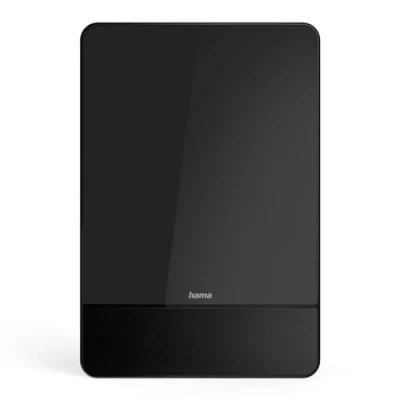 Abbildung von Hama Aktive Zimmerantenne schwarz für DAB+, DAB, DVB T2, UKW energiesparend Innenantenne (DAB, UKW, Innenbereich), LED, störungsfreier Empfang, automatischer Verstärker, TV, Radio