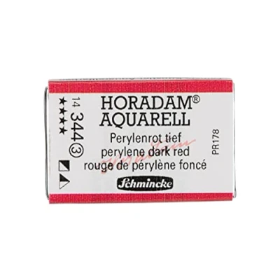 Abbildung von Schmincke HORADAM® AQUARELL feinste Künstler Aquarellfarben, 344 Perylenrot tief, 14 043, 1/1 Näpfchen