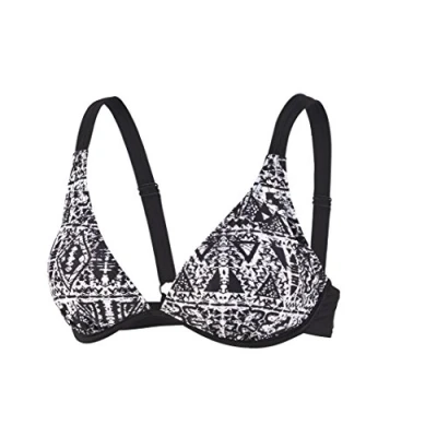 Abbildung von BECO Beermann Damen Bikini Top, C Cup Mix it Bikinioberteil, weiß/Schwarz, 36