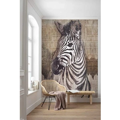 Abbildung von Komar Vliestapete &quot;Zebra&quot;, 200x250 cm (Breite x Höhe)