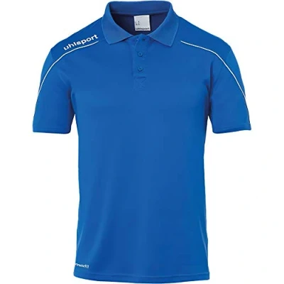 Abbildung von uhlsport Kinder Polo Stream 22 Polo, azurblau/Weiß, 140, 100220403
