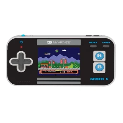 Abbildung von My Arcade Gamer V Classic Blue: Tragbare Spielekonsole mit 220 Spielen, 2,5 Zoll Farbdisplay, Taschenformat (DGUN 3919)