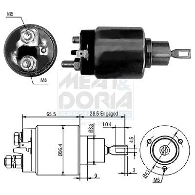 Abbildung von MEAT &amp; DORIA 311005 Türschloß vorne links FORD: Transit Mk6 Kastenwagen, Pritsche/Fahrgestell, Mk5 Kastenwagen