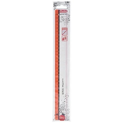 Abbildung von herlitz 11367992 Lineal my.pen, 30 cm, Kunststoff, farbig sortiert (keine Farbauswahl möglich!), 1 Stück