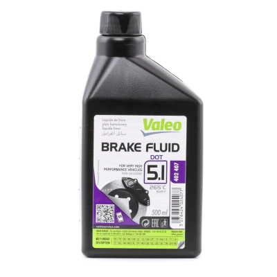 Abbildung von VALEO DOT 5.1 402407 Bremsflüssigkeit 0,5 MAZDA: RX 8, MX 5 2, VOLKSWAGEN: Golf 7 Schrägheck, Polo IV LAND ROVER: Freelander 2 SUV