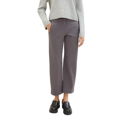 Abbildung von TOM Tailor MIA Stoffhose, Damen, Größe: 34x28, Dark urban grey