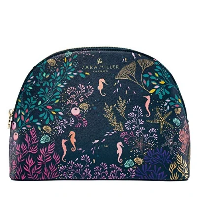 Abbildung von Sara Miller Beauty Underwater Spa Kosmetiktasche, groß, Marineblau