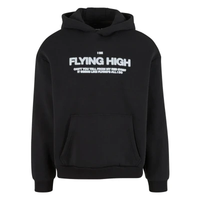 Abbildung von Upscale by Mister Tee HIGH Flight Fluffy Kapuzenpullover, Herren, Größe: Medium, Black