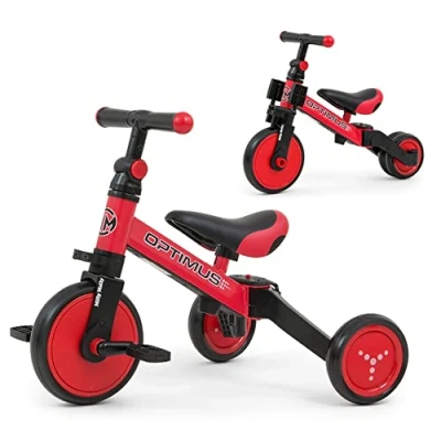 Abbildung von Milly Mally Optimus 3 in 1 Dreirad, Rot