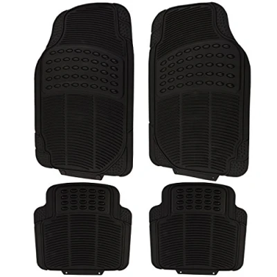 Abbildung von eSituro Universal Auto Fußmatten Automatten Gummimatten Set Schwarz SCM0087