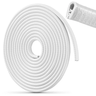 Abbildung von Kantenschutz Autotür 5M U Form Gummi Auto Universal Fit Weiß Kein Kleber