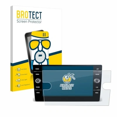 Abbildung von BROTECT Entspiegelungs Schutzglas für Volkswagen T6 2021 Discover Media 8&quot; Schutz Folie Panzerfolie Glas Matt [Extrem Kratzfest 9H, Anti Reflex]