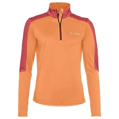 Abbildung von Vaude Livigno Halfzip Fleecepullover, Damen, Größe: 34, Sweet orange