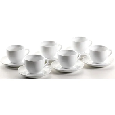Abbildung von MÄSER Cappuccinotasse &quot;Colombia&quot;, (Set, 12 tlg., 6 Cappuccinoobertassen Untertassen), spülmachinenfest