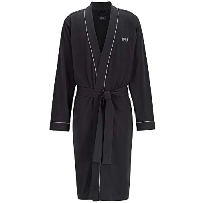 Abbildung von BOSS Authentic Bademantel, Herren, Größe: Small, Black