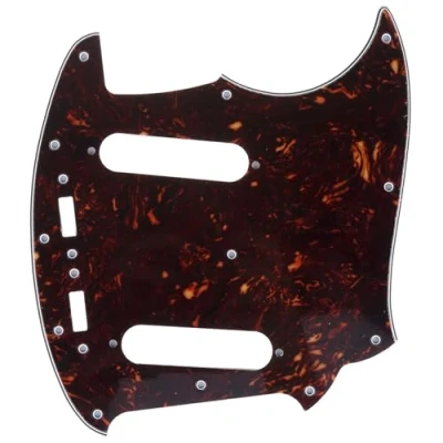 Abbildung von Musiclily Pro 12 Löcher Pickguard Gitarren Schlagbrett für MIJ Fender Japan Mustang,4 lagig Tortoise Shell
