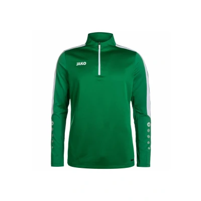 Abbildung von JAKO Power ZIP Langarmshirt, Herren, Größe: XXL, Sportgrün