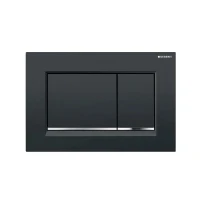 Abbildung von Geberit 115.883.KM.1, Spülplatte, Schwarz, Chrom, Geberit, 246 mm, 12 164 mm