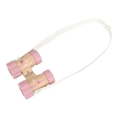 Abbildung von Little Dutch 9102 Holz Fernglas für Kinder Fairy Garden rosa
