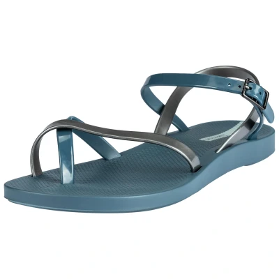 Abbildung von Ipanema Damen Fashion Viii Fem Flache Sandale, Blue Silver, 41/42 EU
