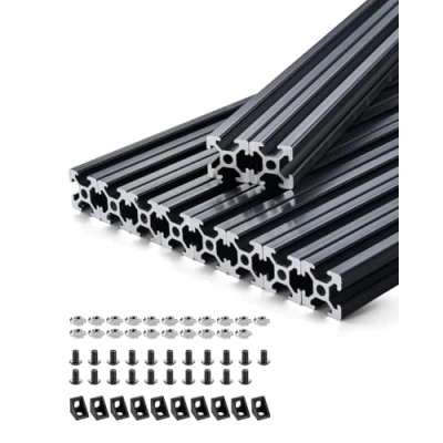 Abbildung von VEVOR 10er Set 1000mm Aluprofil Nutenprofil 2020 Aluminium Linear Schiene