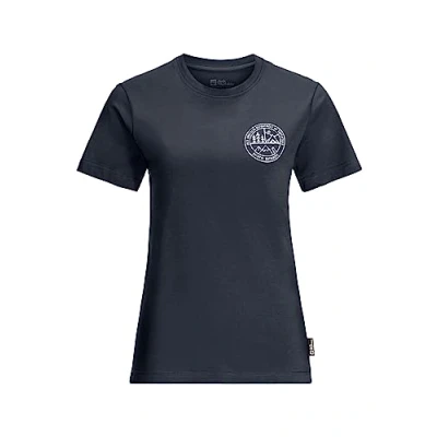 Abbildung von Jack Wolfskin Campfire Tshirt print, Damen, Größe: XS, Night blue