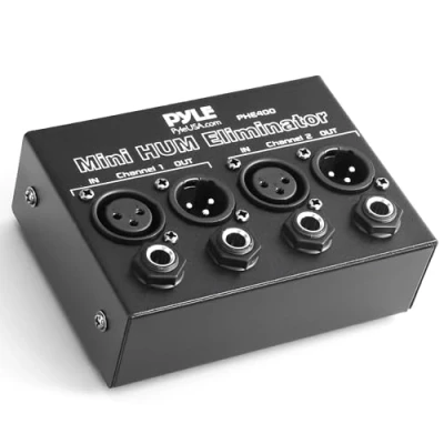 Abbildung von Pyle B00BARTW42 Schalldämpfer Box (2 Kanal) mit XLR Buchsen