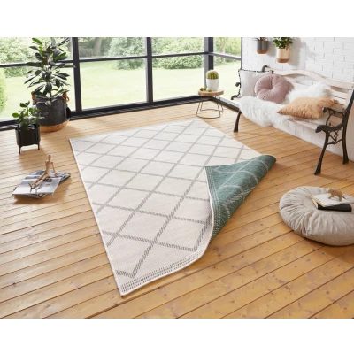Abbildung von NORTHRUGS Teppich &quot;Corsica Wendeteppich&quot;, rechteckig, In &amp; Outdoor, Wetterfest, Balkon, Garten, Wohnzimmer, Wasserfest