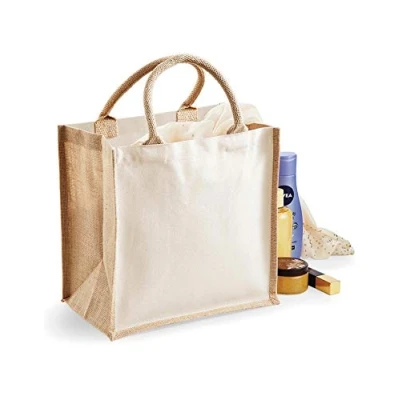 Abbildung von Westford Mill Einkaufsshopper Printers&#039; Jute Classic Shopper 42 x 33 19 cm