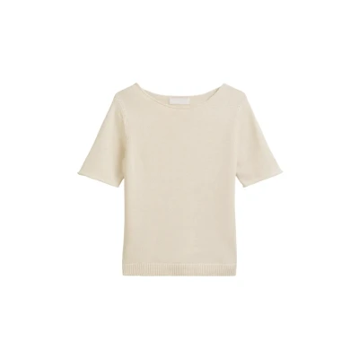 Abbildung von Marc O&#039;Polo Kurzarmregular AUS Tshirt basic, Damen, Größe: Large, Natural cotton