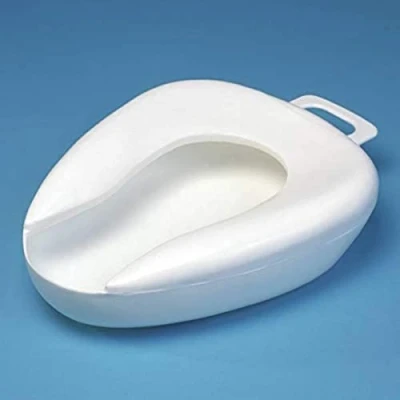Abbildung von Homecraft Bed Pan with Handle, General Purpose, Easy to Use, Simple Clean, for Bedbound, Elderly, Disabled, Handicapped, Invalid, Injury, Illness, Toileting (Eligible VAT relief in the UK)