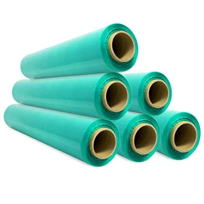 Abbildung von Stretch Verpackungsfolie, grüne Kunststofffolie zum Verpacken, schützende Kunststoffrolle für Versand und Umzug, Rolle von 50 cm bis zu 400 m dehnbar Ofituria (6 Stück)