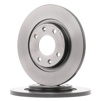 Abbildung von BREMBO COATED DISC LINE 08.7238.11 Bremsscheibe 266 13 4 voll beschichtet mit Schrauben CITROËN: C4 II Cactus, C3 I Schrägheck, C2 Schrägheck