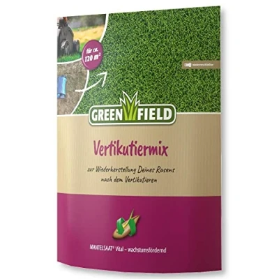 Abbildung von Greenfield Vertikutiermix Mantelsaat Vital 2,5 kg Rasensamen Vertikutierhilfe
