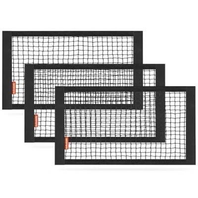 Abbildung von TrunkExpert, Universelle Kofferraum Netztasche mit Klettverschluss, 30 cm x 50 Organizer Tasche, Auto, Starken Klettstreifen für Kofferraum, Gepäcknetz, 3 Stück