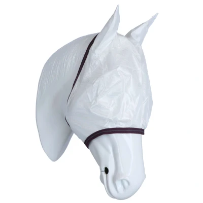 Abbildung von Weatherbeeta Fliegenmaske Essential Mesh Weiß/Maroon/Grau Warmblut