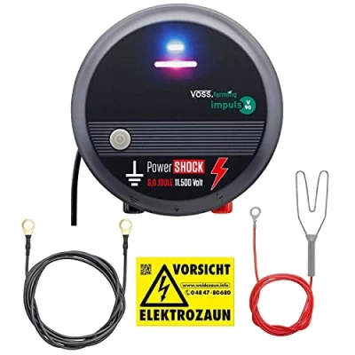 Abbildung von VOSS.farming 230V Weidezaungerät, 11.500V, schlagstarkes Elektrozaungerät für Weidezäune