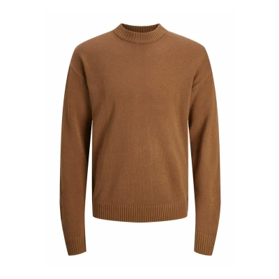 Abbildung von Jack &amp; Jones Jjejack CREW NECK SN Strickpullover, Herren, Größe: Small, Mocha bisque