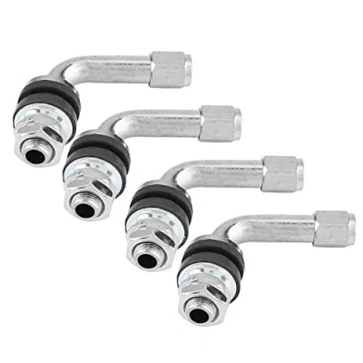 Abbildung von Auto Rad Reifen Ventile Vorbauten, 4pcs 90 Grad Winkel Ventil Vorbauten für Motorrad